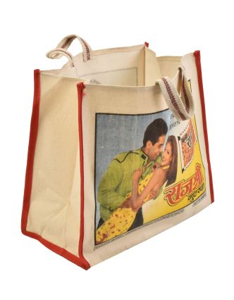 Originálna plátená taška z recyklovaného materiálu, 45x21x37cm