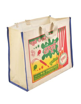 Originálna plátená taška z recyklovaného materiálu, 45x21x37cm