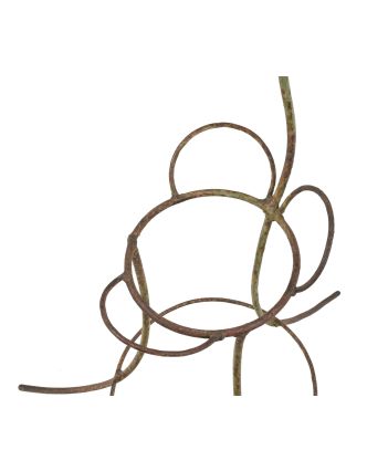 Kovový stojan na kvety - páv, 60x60x106cm
