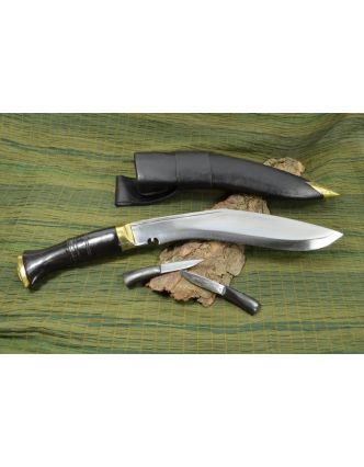 Khukri nôž, "Nepal Army", 9", rohovinová rukoväť, nôž 35cm, čepeľ 22cm