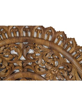 Ručne vyrezaná mandala z mangového dreva, 150x4x150cm