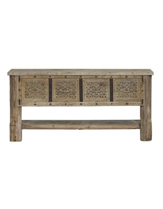 Konzolový stolík z teakového dreva, 163x42x92cm