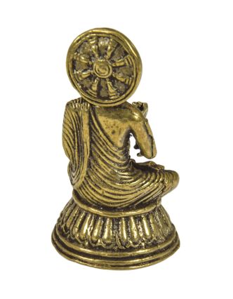 Soška Budha, mosadz, 1,5x1,5x3cm